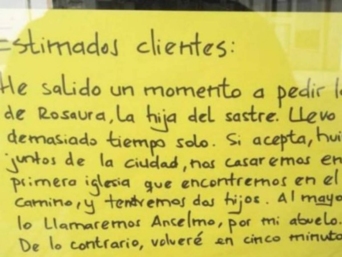 El 'cartel del amor' se vuelve viral en Facebook