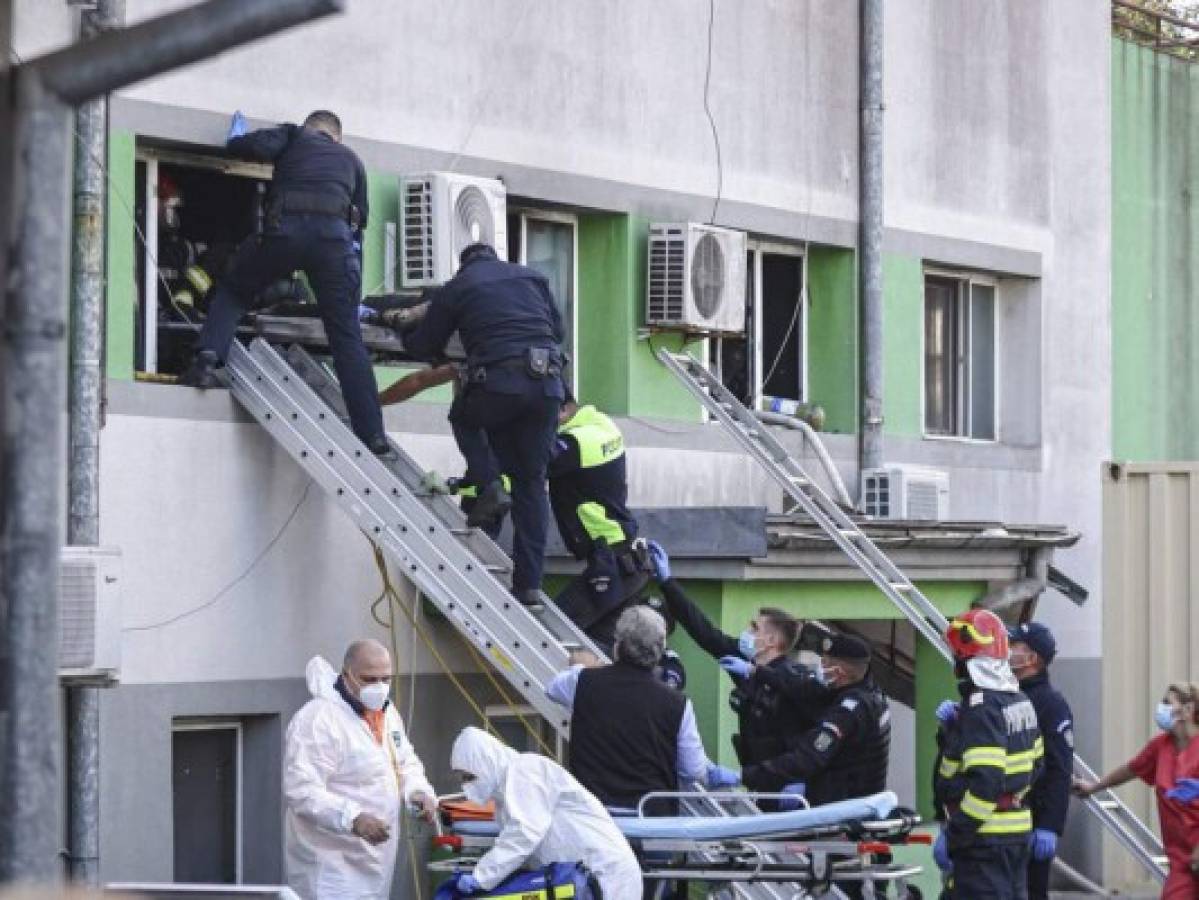 Siete pacientes con covid murieron en un incendio en un hospital en Rumania