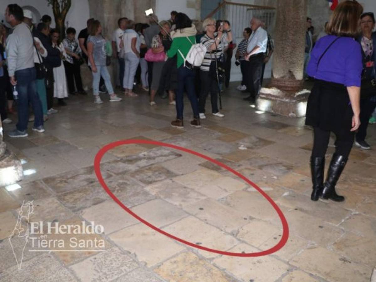 Lugar exacto donde se presume se celebró la Última Cena. Foto: EL HERALDO