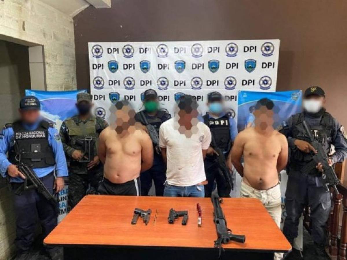 Con armas caen tres integrantes de la banda 'Chepe Rodas' en Copán