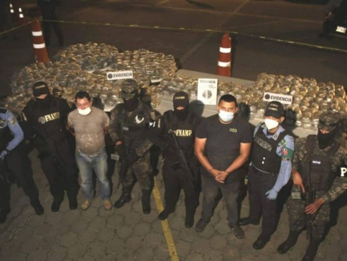 Decomisan más de una tonelada de drogas en Olancho