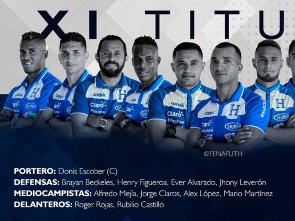 Este es el once titular de Honduras ante Corea del Sur en la era Carlos Tábora