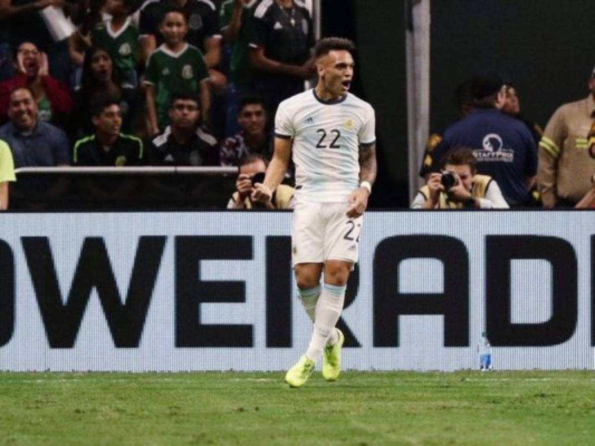 Con triplete de Lautaro Martínez, Argentina aplasta a México