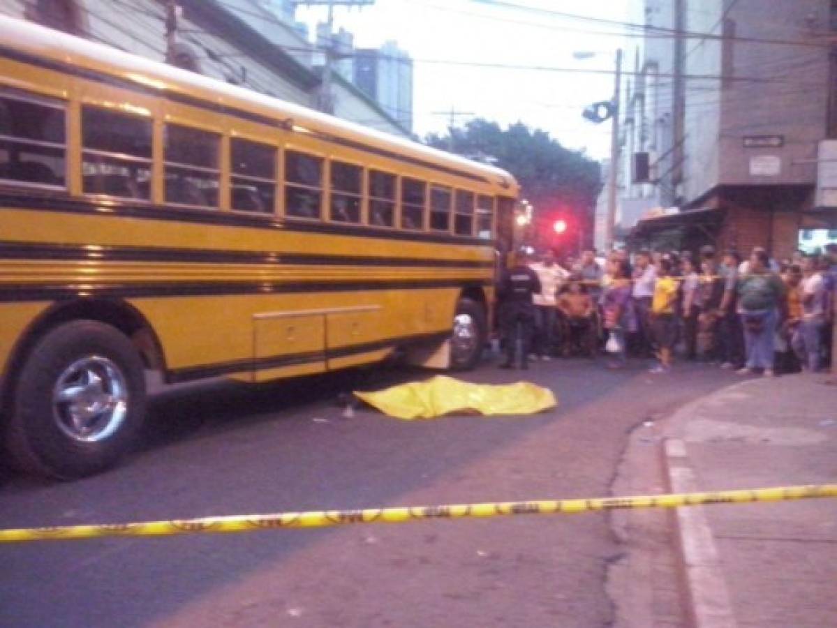 Una persona muere atropellada en el centro de Tegucigalpa