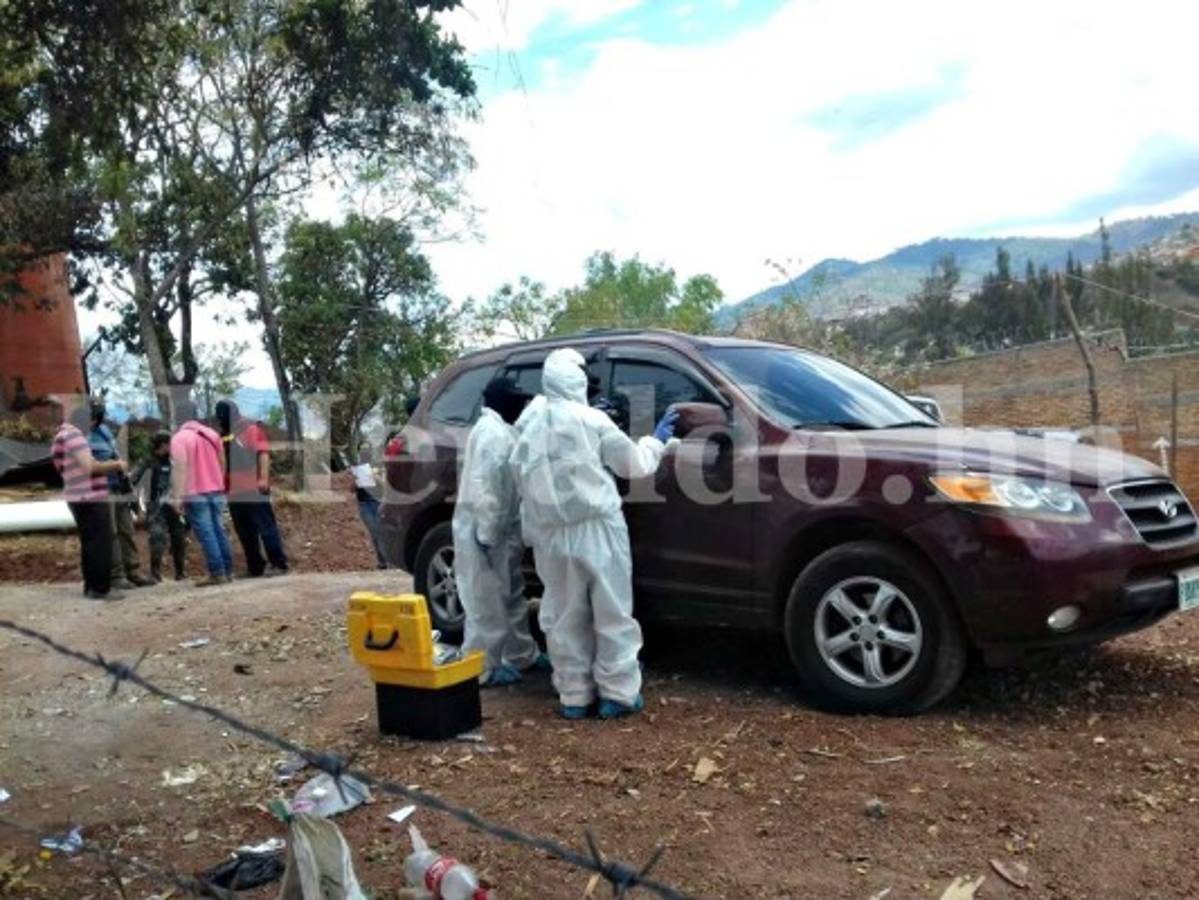 Hallan carro donde se habrían conducido autores de masacre dentro de taller en Comayagüela