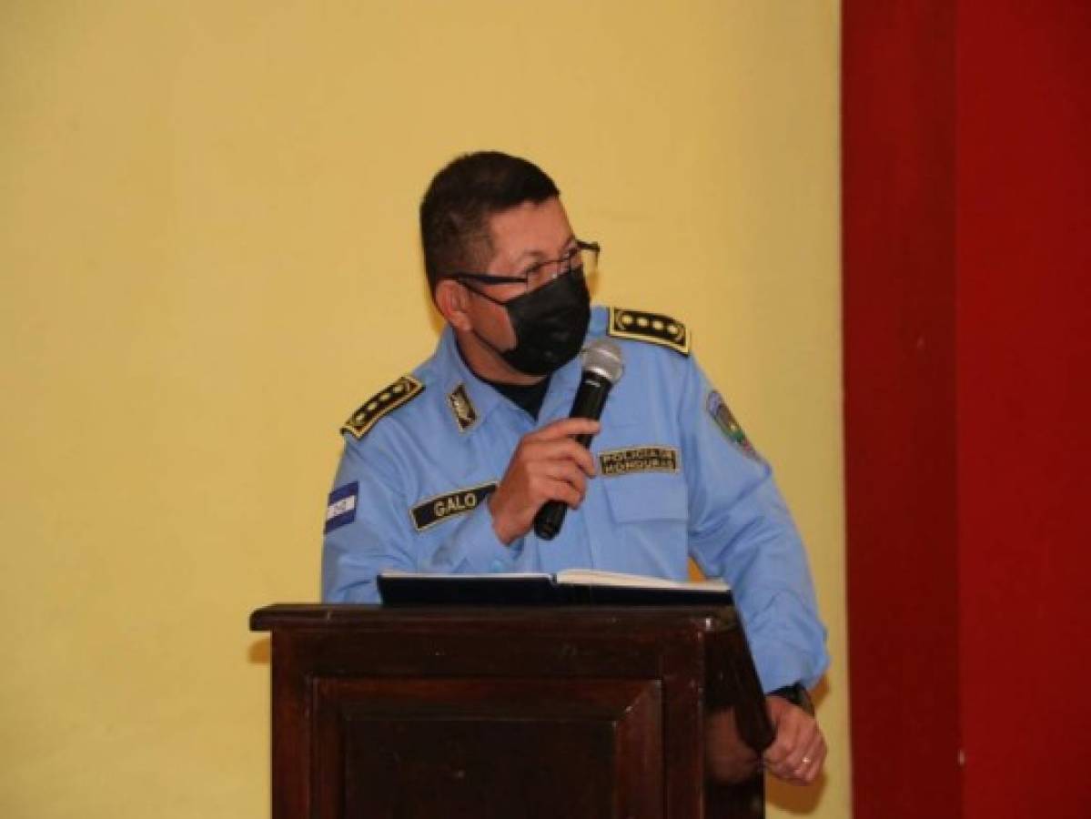 Orbin Galo, Orlin Cerrato y Jaír Meza, la nueva cúpula de la Policía Nacional