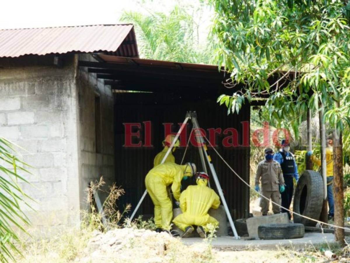 Hallan cadáver dentro de pozo séptico en Santa Cruz de Yojoa