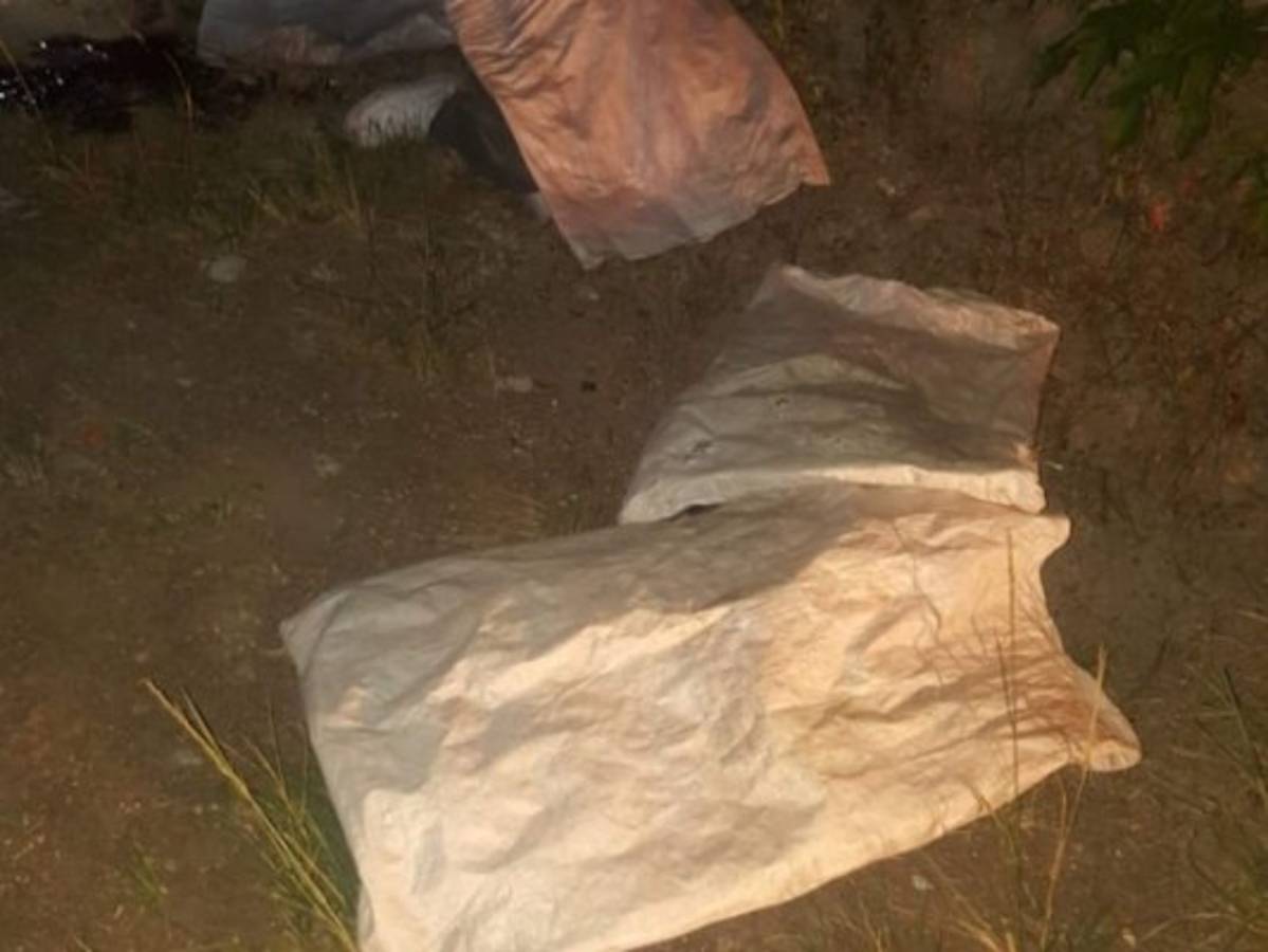 Así encontraron los cadáveres de los jóvenes.