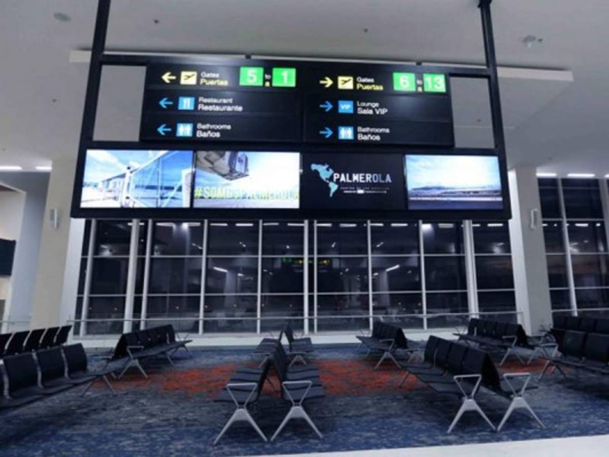 Una imagen del nuevo Palmerola Internacional de Palmerola (XPL), una terminal moderna a inmediaciones de la ciudad de Comayagua.