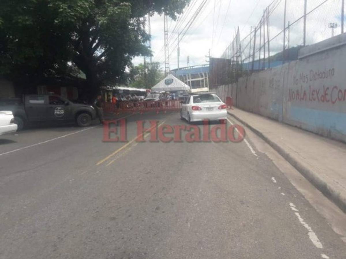 Accesos al Estadio Nacional están cerrados por el clásico capitalino Motagua vs Olimpia