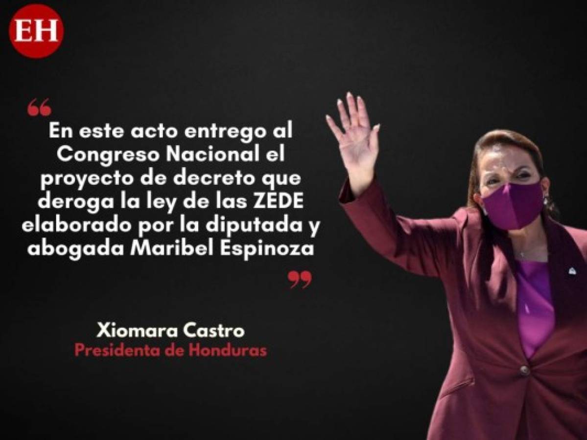 Las frases destacadas de Xiomara Castro en su investidura