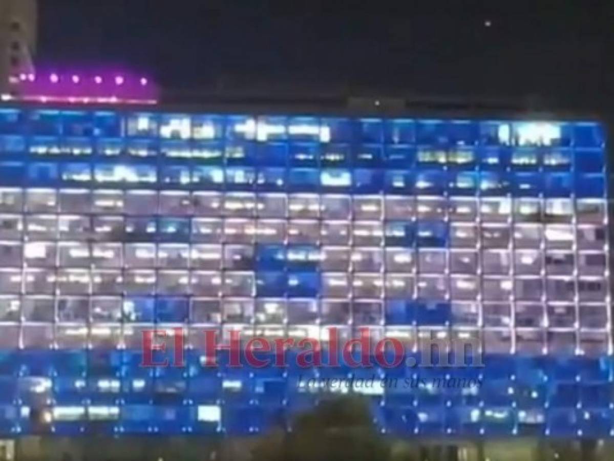 Tel Aviv enciende la pantalla de su municipalidad para felicitar a Honduras