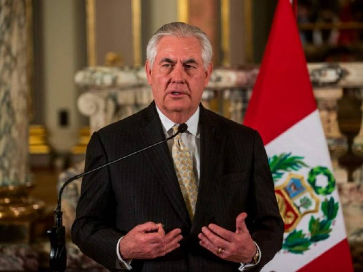 Rex Tillerson elogia papel de grupo de Lima ante crisis en Venezuela