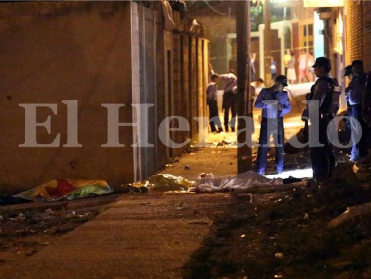 Masacran a cuatro personas a quemarropa en la Arturo Quezada de Comayagüela