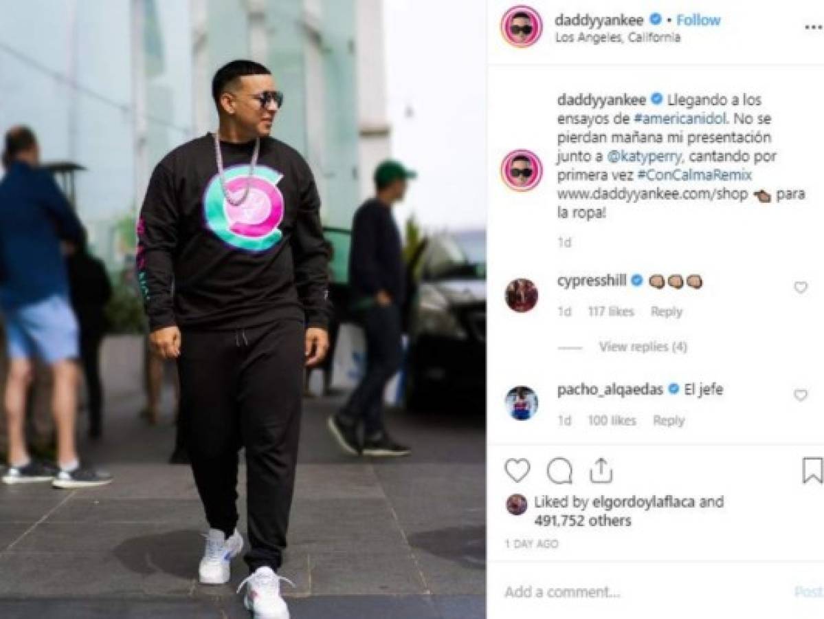 Publicación que Daddy Yankee compartió en Intagram antes de la gala. FOTO: Cortesía Instagram@daddyyankee