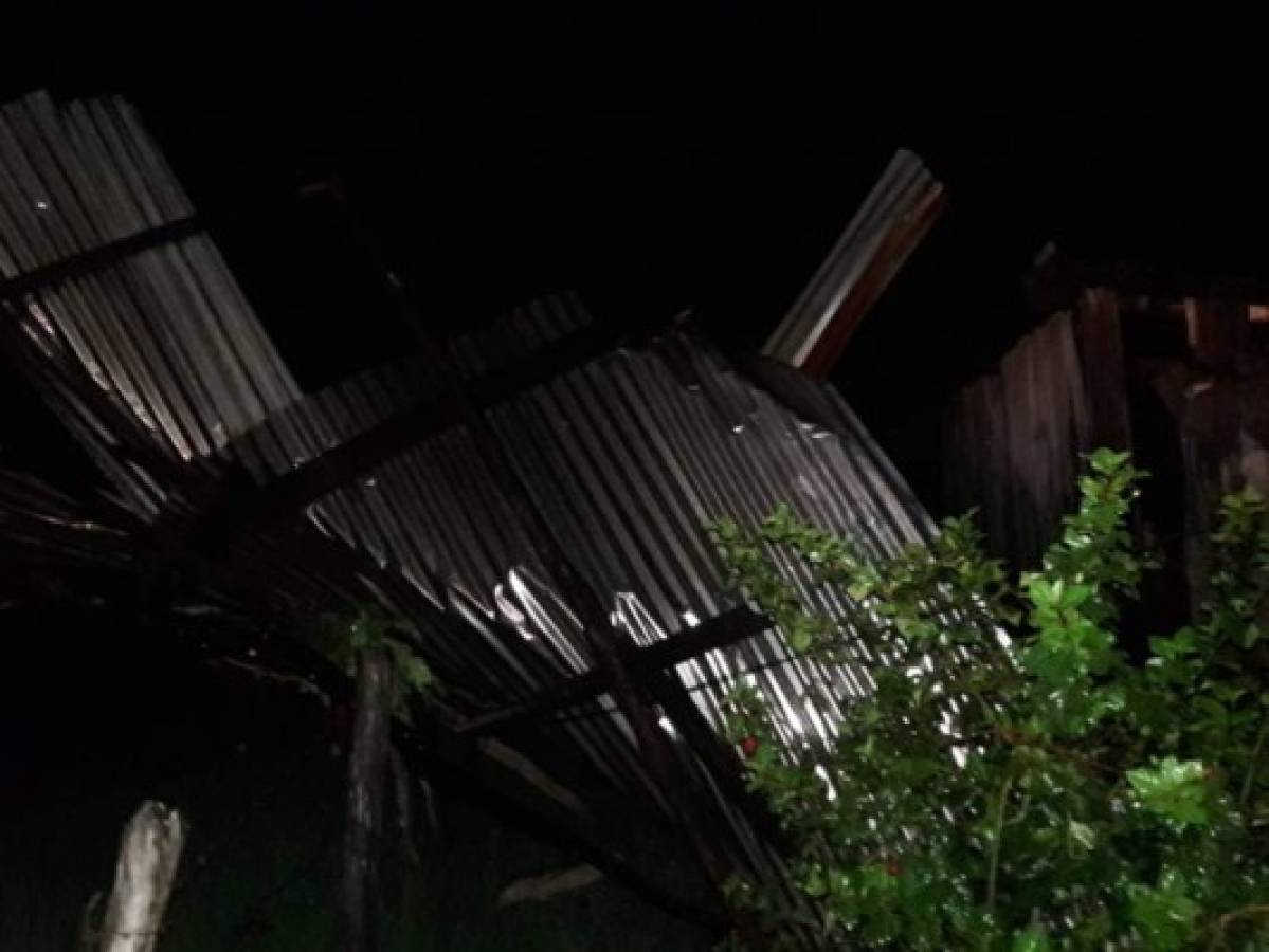 Varias casas dañadas dejaron lluvias en la zona sur de Honduras