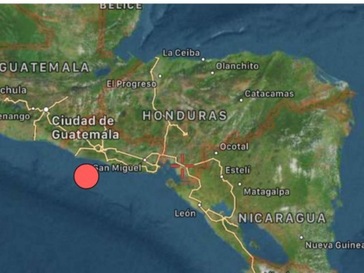 Fuerte sismo se siente en la mayor parte de Honduras