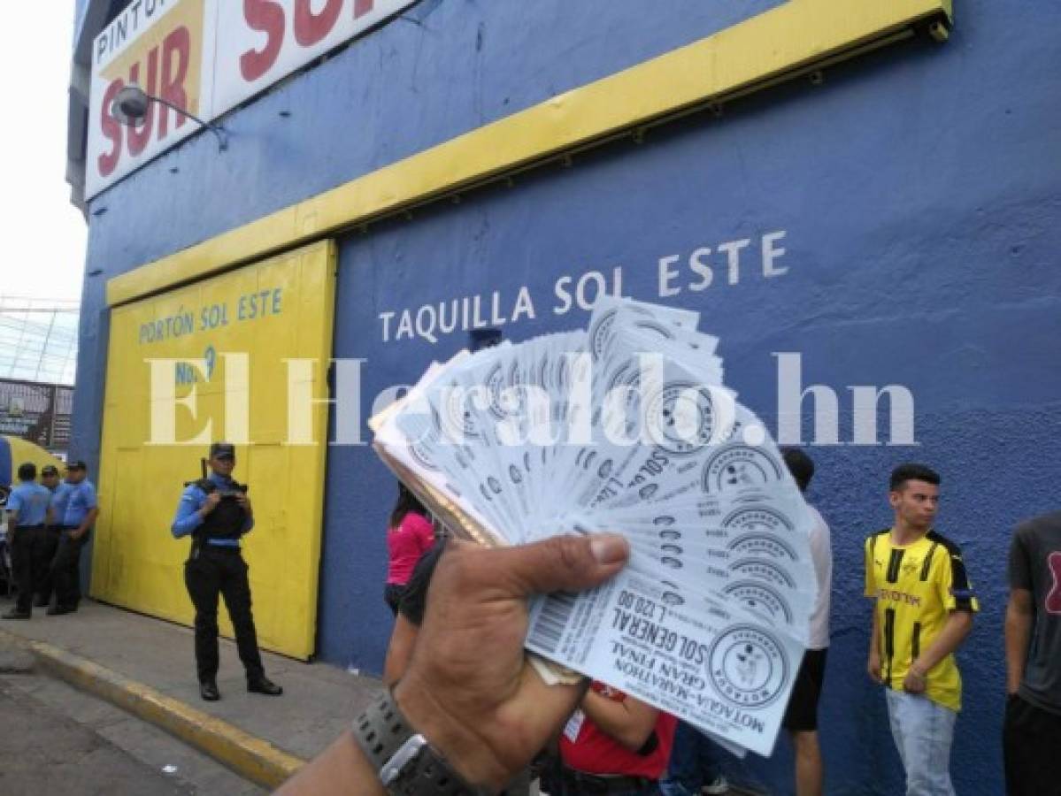 Boletos para la final entre Motagua y Marathón ya se venden como pan caliente