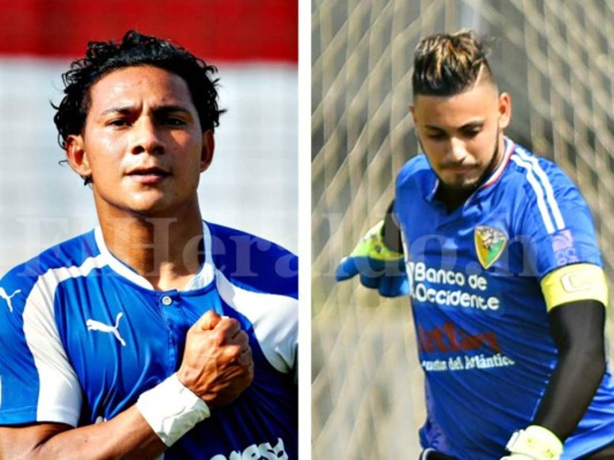 El Mango Sánchez del Honduras Progreso y Panchi Reyes del Social Sol.