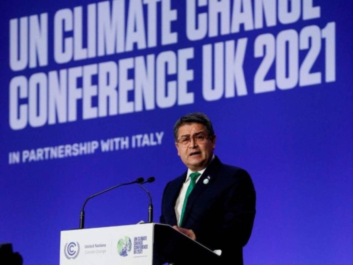 Presidente Hernández plantea importancia del Plan de Reconstrucción tras efectos climáticos en COP26  