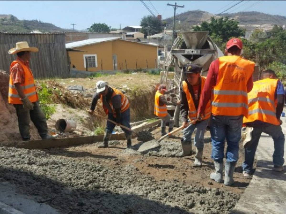 Invierten unos 10 millones de lempiras en calles de dos colonias de Comayagüela