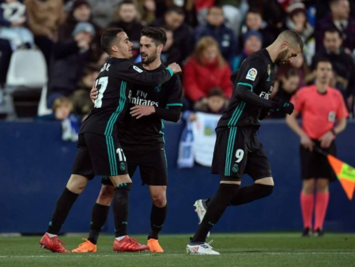 Real Madrid gana 3-1 vs Leganés en duelo de la Liga Santander
