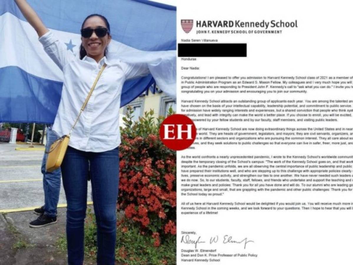Hondureña es aceptada en Harvard y pide apoyo para cubrir costos de ingreso