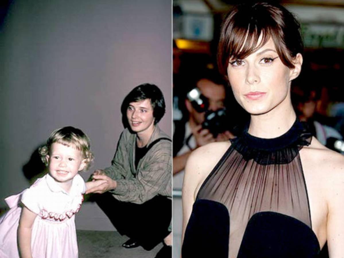 Famosas modelos, bellas desde que eran niñas