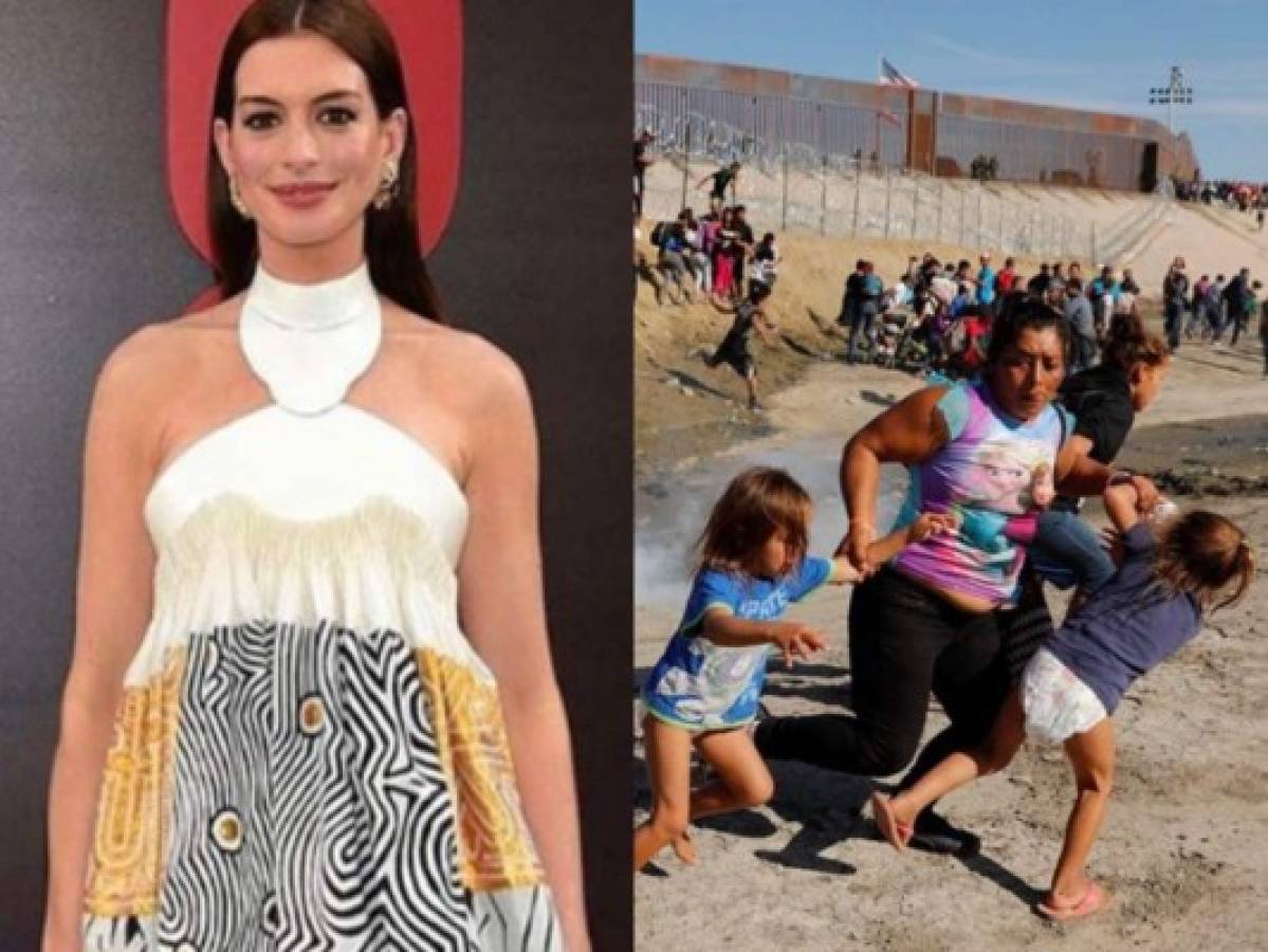 Anne Hathaway se pronuncia sobre ataques a miembros de la caravana migrante