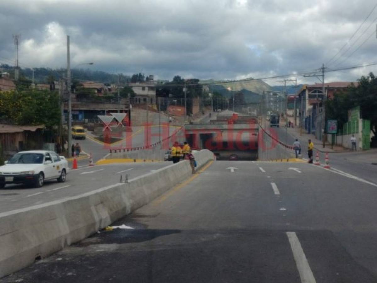 Cerrarán una de las vías del túnel de la 21 de Octubre en Tegucigalpa por inicio de obras de pavimentación