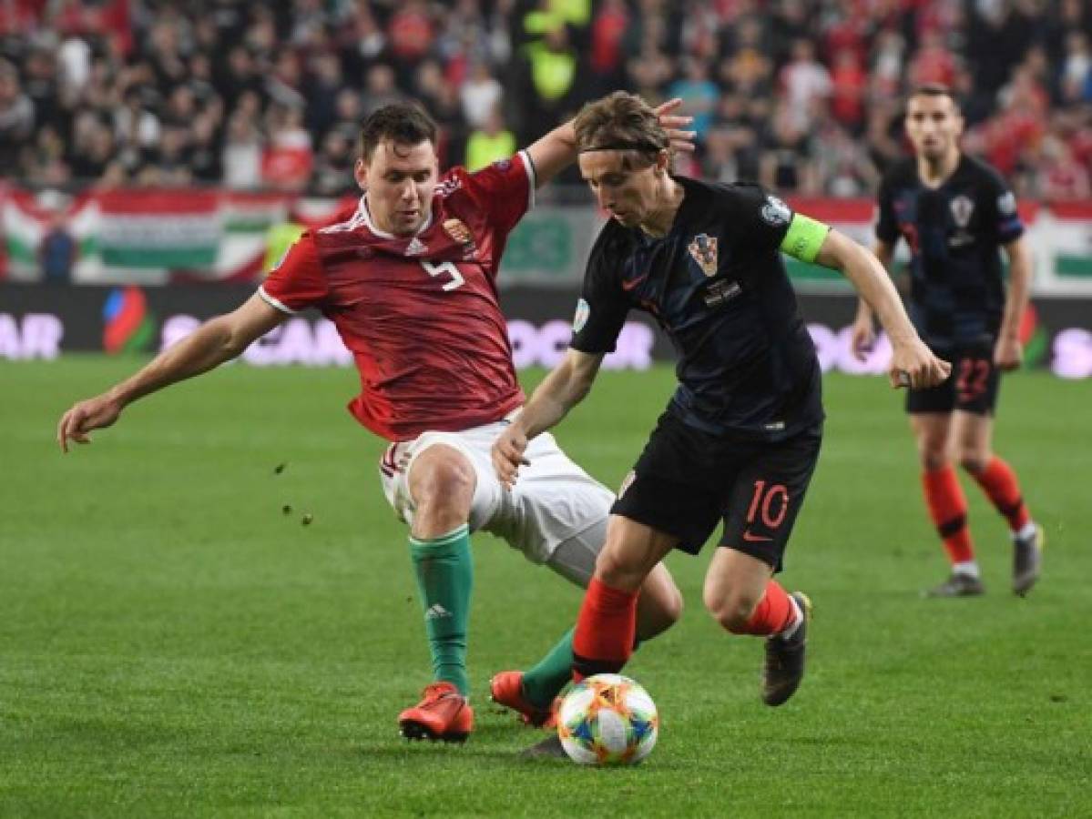 Croacia de Luka Modric perdió 2-1 contra Hungría rumbo a la Eurocopa 2020