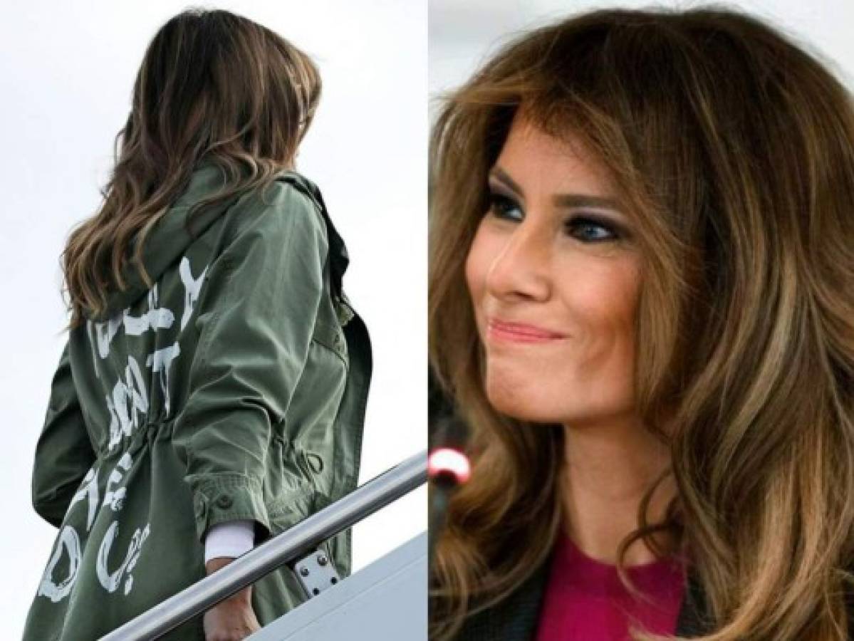 Melania Trump aclara por qué usó polémica chaqueta para visitar niños migrantes