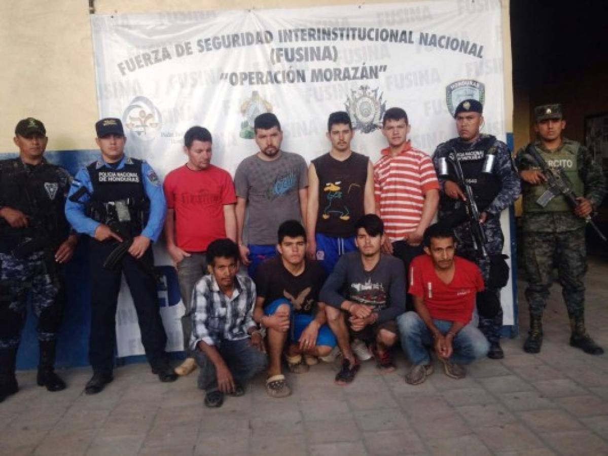 También fueron detenidos otros miembros de la Banda de “Los Castellanos” para efectos de investigación en los archivos criminales de la DPI de San Pedro, Sula y Tegucigalpa.