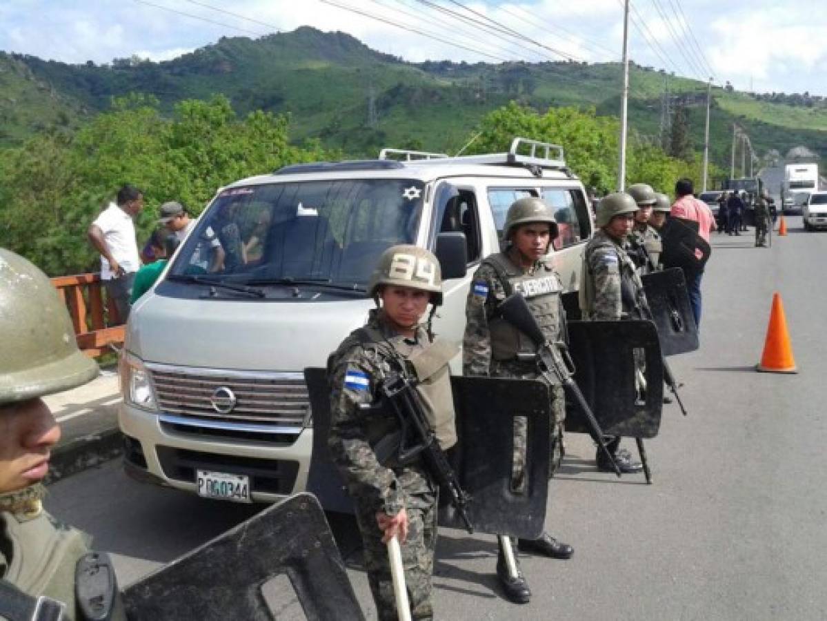 Honduras: Policía Militar dispara contra microbús al sur de Tegucigalpa