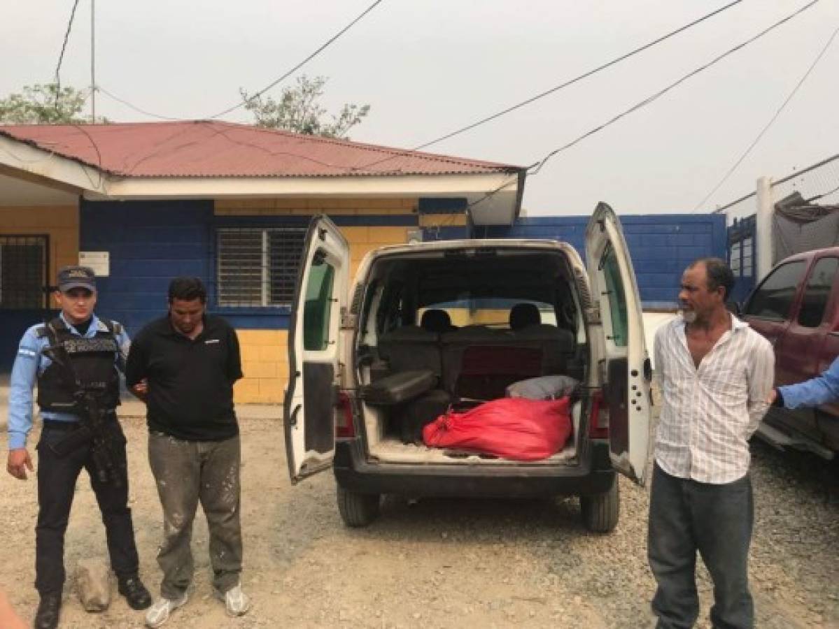 Decomisan varios sacos de carne de caballo a dos hombres en San Pedro Sula 