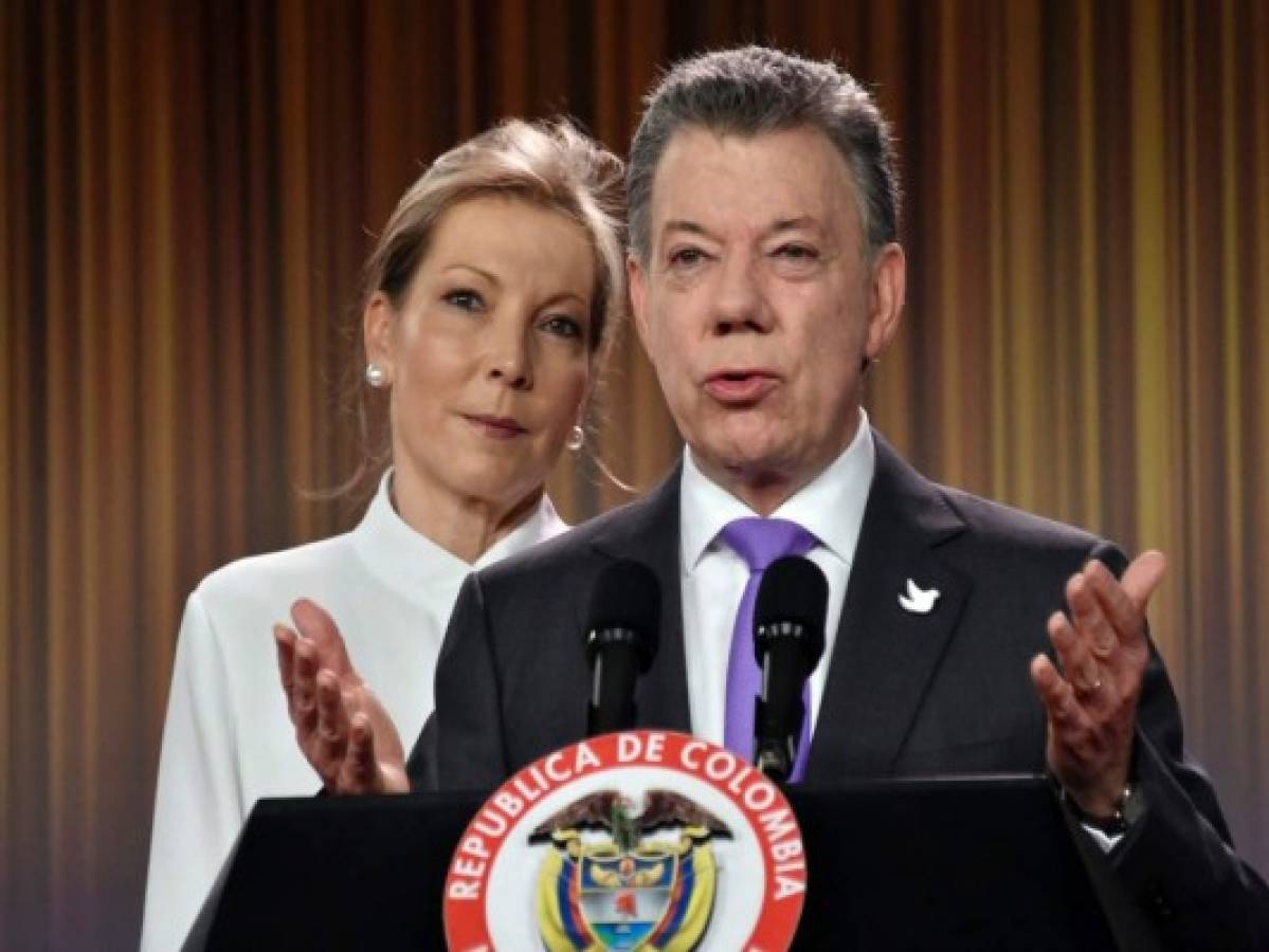 Presidente de Colombia Juan Manuel Santos recibe el premio Nobel de la Paz 2016