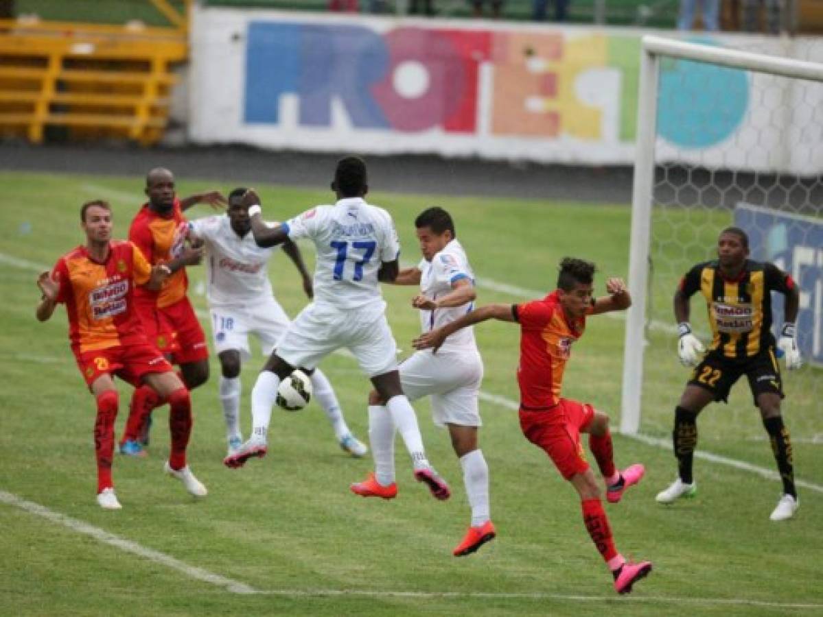 Claudio Nicolás Cardozo le dio la última victoria a Real España en el Nacional. Foto: EL HERALDO