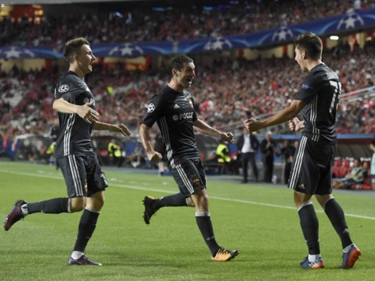 CSKA Moscú remonta al Benfica (2-1) en Champions League
