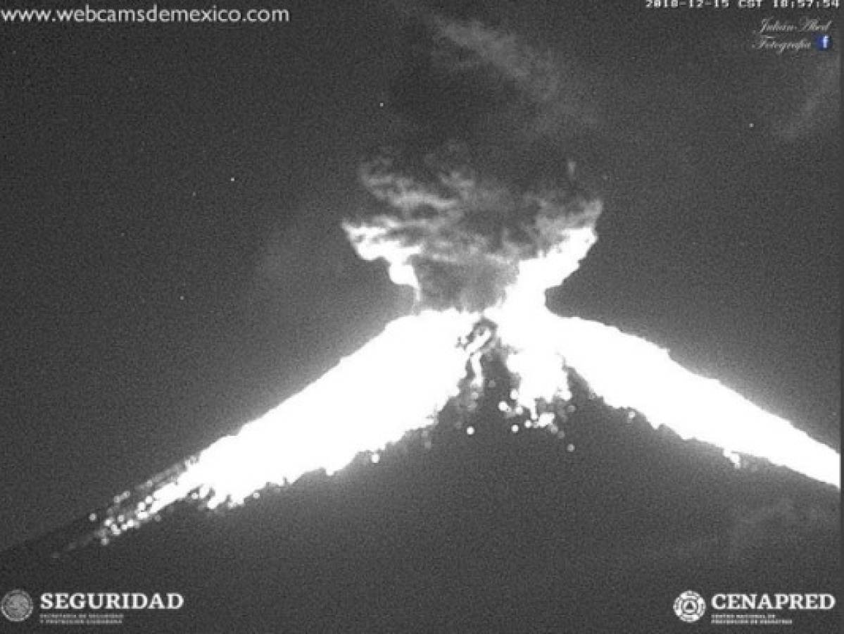 Vídeo: Así fue la explosión del volcán Popocatépetl