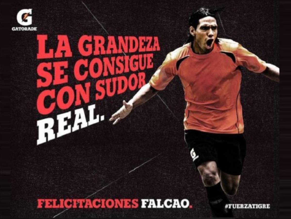 Gatorade revela el fichaje de Falcao al Real Madrid