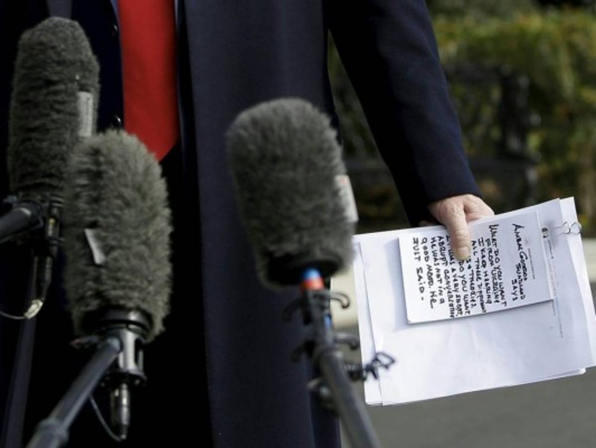 El significado de 'Quid pro quo' en la libreta de Donald Trump