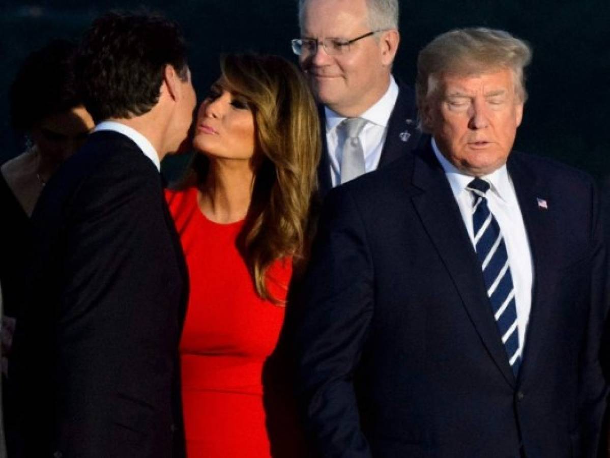 La mirada entre Melania Trump y Justin Trudeau que se volvió viral