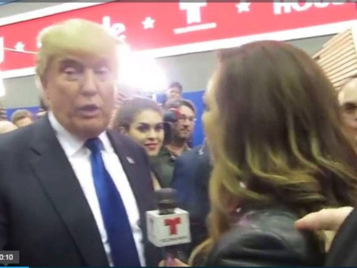 Periodista hondureña habla sobre su choque con Donald Trump