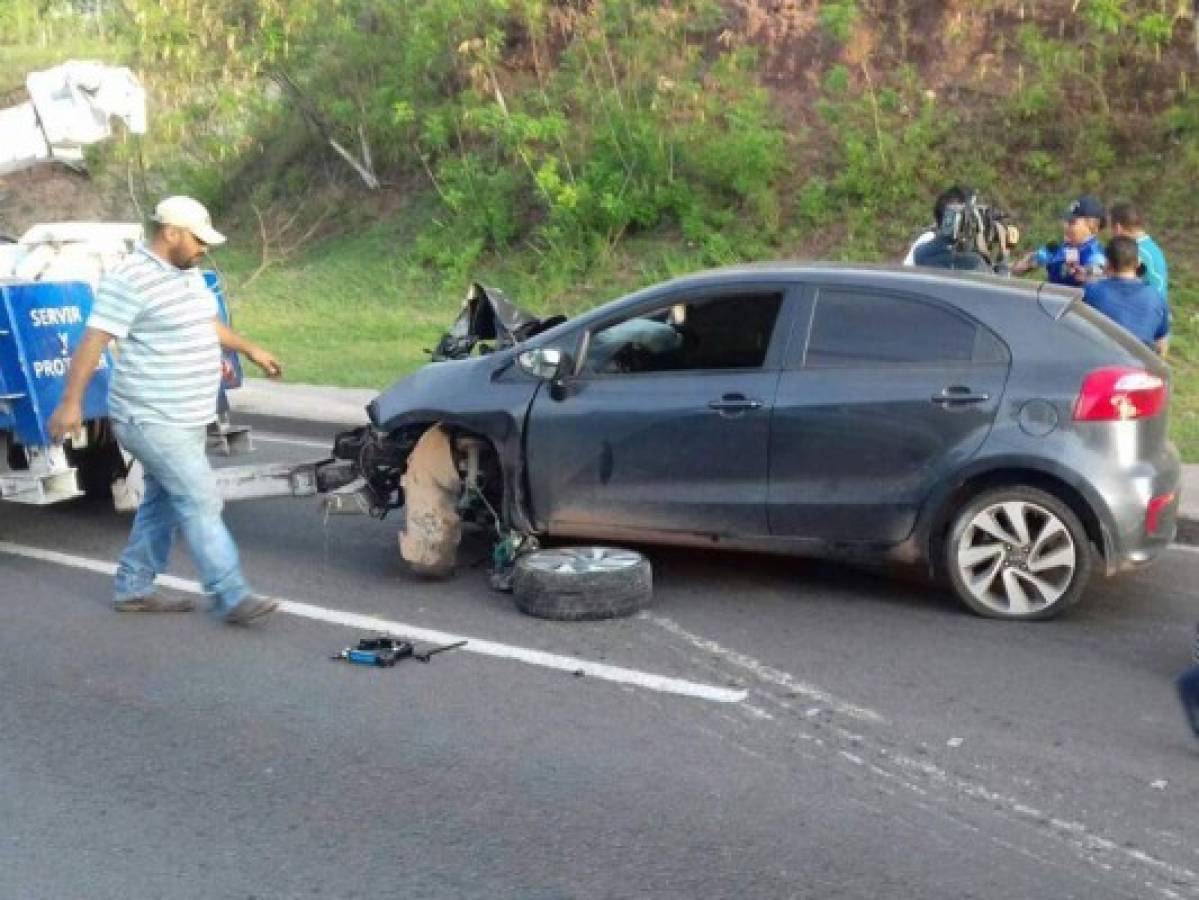 Un herido dejó accidente en el anillo periférico de la capital de Honduras