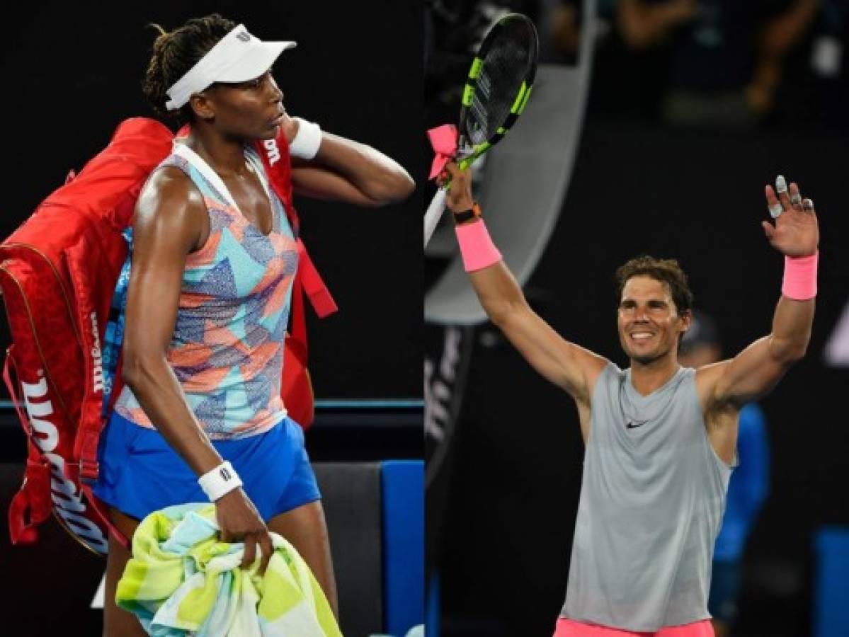 Nadal pisa fuerte en Australia, Venus deja el torneo sin Williams