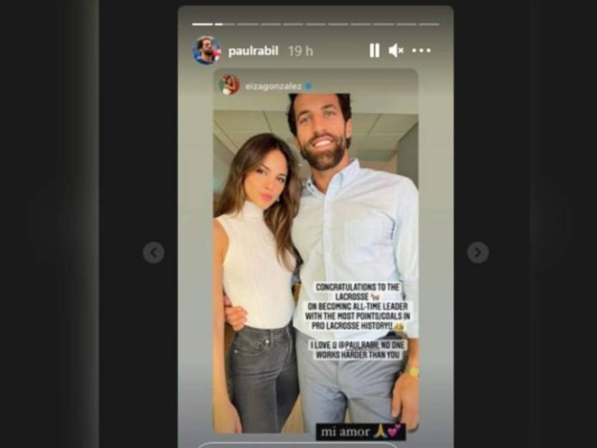 Así agracedió Rabil la felicitación de su novia. Foto: @PaulRabil