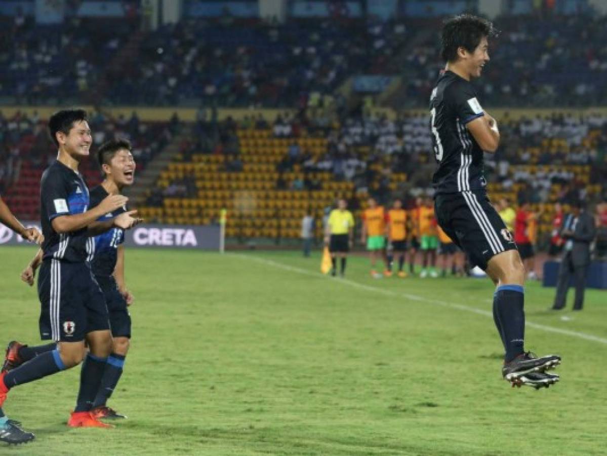 Honduras pierde 1 - 6 ante Japón en el Mundial Sub 17