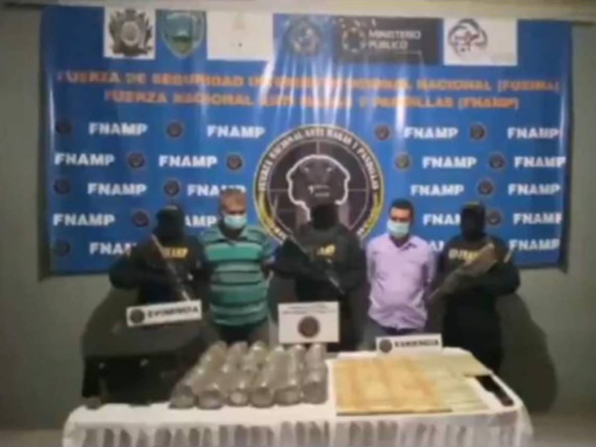 Capturan a dos miembros de la MS-13, distribuidores de droga en Yoro