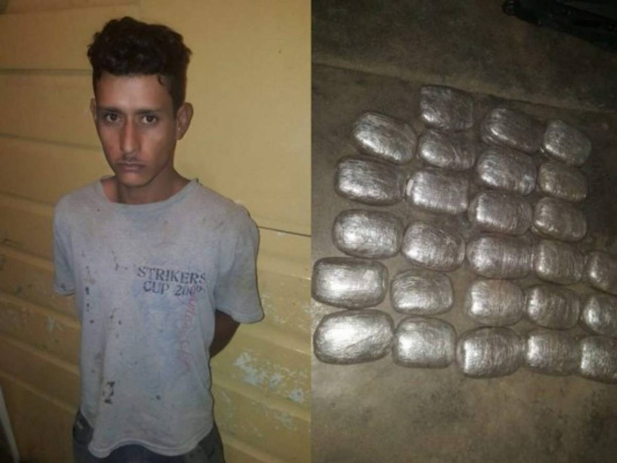 Cae hombre con 41 libras de supuesta marihuana en la aldea Las Manos, El Paraíso