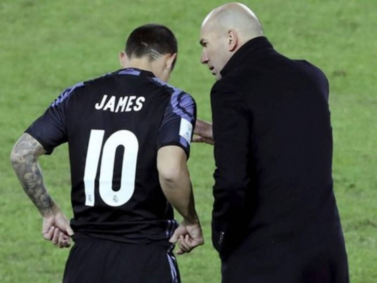 'Nunca he tenido un problema ni lo voy a tener' con James, asegura Zidane